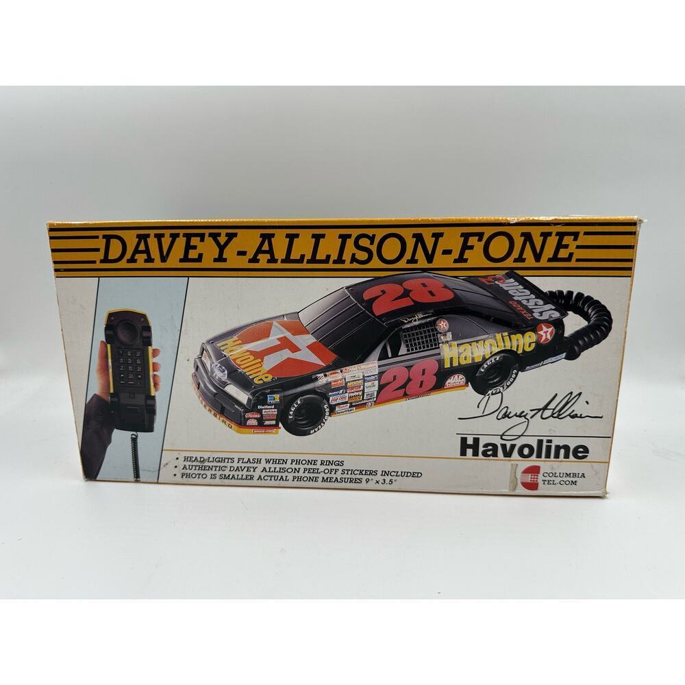 Davey Allison phone Havoline Columbia tel.com Landline Telephone New, Never Used